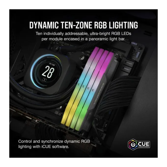 CORSAIR VENGEANCE RGB B DDR5 64GB (2x32GB) PC5200 CL40 — image 8