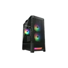 Cougar Airface RGB Black Mid Tower PC Case - 330mm GPU Support - 3x ARGB Fans Included