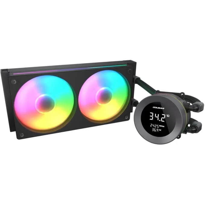 COUGAR CPU Cooler - Poseidon Vistek 240 - ARGB Black — image 2