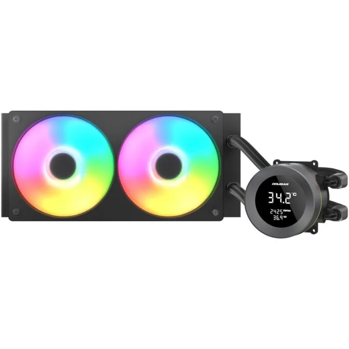 COUGAR CPU Cooler - Poseidon Vistek 240 - ARGB Black — image 1