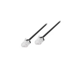 CQ3013U 0.30m CAT6A U UTP SLIM HIGH-FLEX PATCH CABLE BLACK, LOGILINK