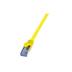 CQ3017S 0.25m PATCH CABLE PRIMELINE, CAT.6A, S FTP, YELLOW LOGILINK