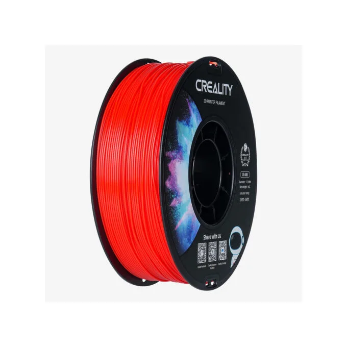 Creality CR-ABS Red 3D Printer Filament, Large Object Stability, Tensile Str. 43MPA, 1 kg Spool1.75 — image 1