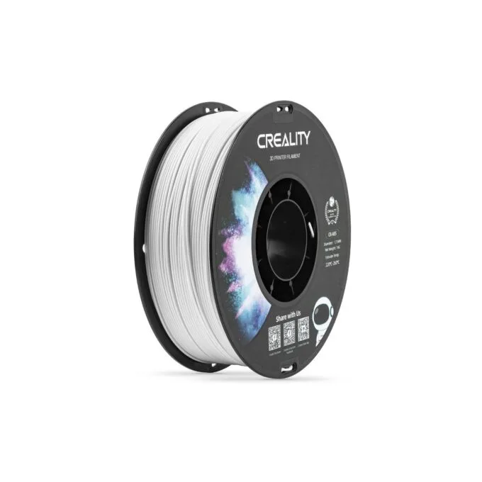 Creality CR-ABS White Filament - CR-ABS - White, 1.75mm, 1 kg Spool, 43 MPa — image 1