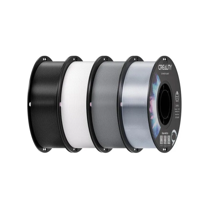 Creality CR-PETG Value Pack 4kg - Black & White & Grey & Transparent 3D Printer Filament — image 1