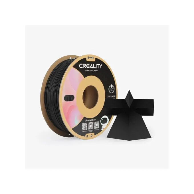 CREALITY CR-PLA Matte Black - 3301010297 - Matte Black, 1 kg Spool, 1.75mm — image 1