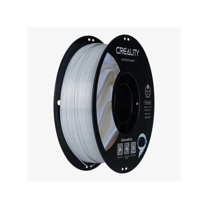 CREALITY CR-PLA Silk Silver - 3301120007 - Silk Silver, 3D Printer Filament Glossy, 1 kg Spool,1.75 mm — image 1