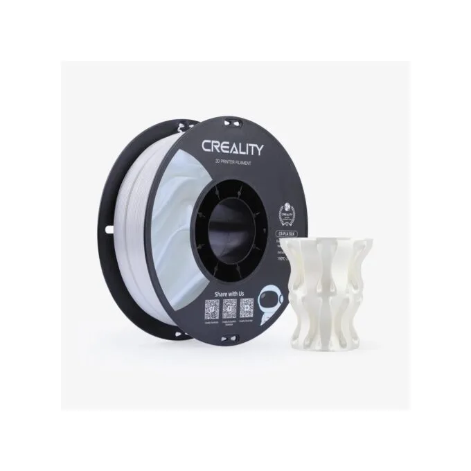 CREALITY CR-PLA Silk White - 3301120004 - 3D Printer Filament Glossy, 1 kg Spool, 1.75 mm — image 1