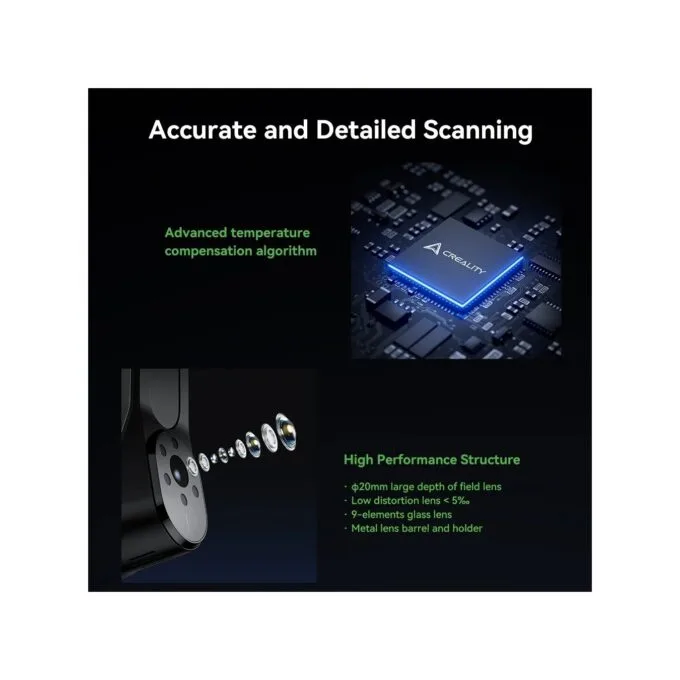 Creality CR-Scan Raptor 3D Scanner - CR-Scan Raptor - 5-2000mm range, 0.02 mm accuracy, 60fps — image 7