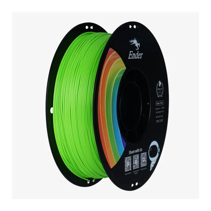Creality EN-PLA+ Apple Green Ender 3D Printer Filament Strength 34MPA Bend 77MPa 1 kg Spool1.75 — image 1