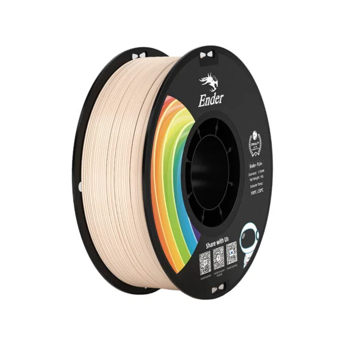 Creality EN-PLA+ Beige Ender 3D Printer Filament Strength 34MPA Bend 77MPa 1 kg Spool1.75 — image 1