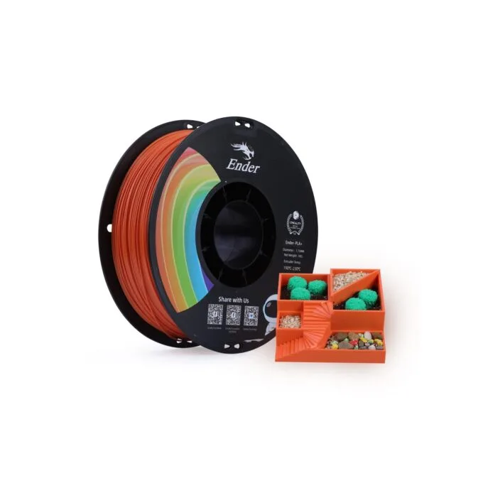 CREALITY EN-PLA+ Orange Filament for Ender - EN-PLA+ - 1.75mm, 1 kg Spool — image 1