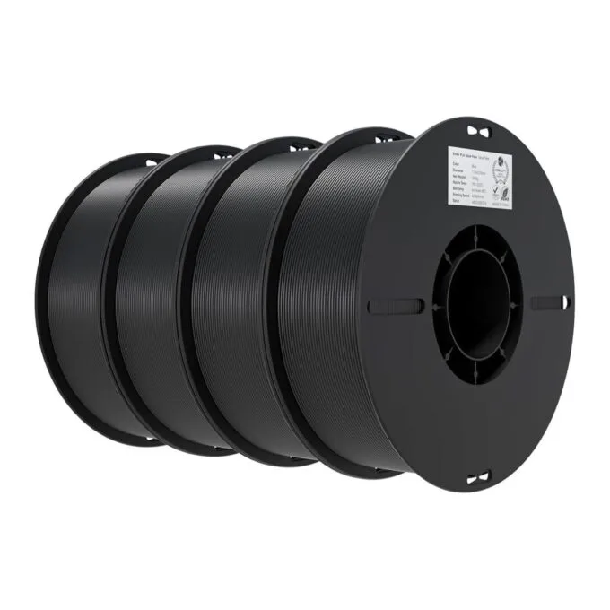 Creality EN-PLA Value Pack - 3301010476 - Black, 1.75mm PLA filament, four spools (4x spools) 4kg — image 1