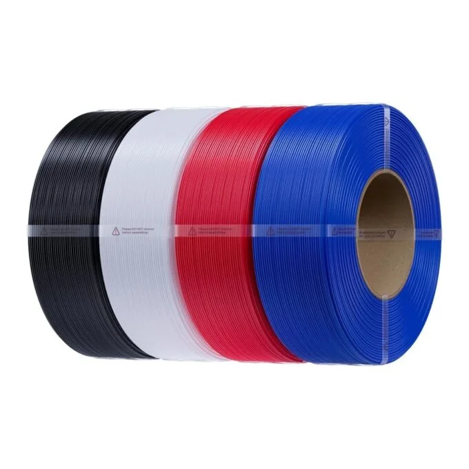 Creality Filament - CR-PETG - Value Pack 4kg No Reel Black & White & Red & Blue 3D Printer Filament Refill — image 1