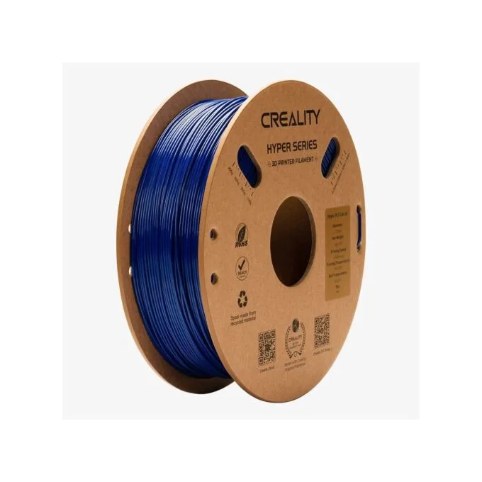 Creality Hyper-PETG Blue 3D Printer Filament - 1 kg spool - Blue, Fast print up to 300 mm/s, UV/Chemical Resistant — image 1