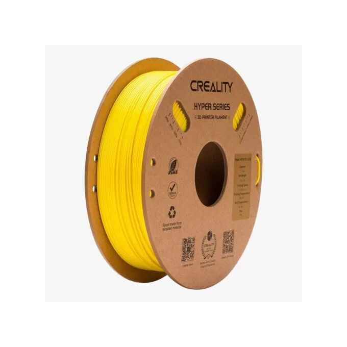 Creality Hyper-PETG Yellow 3D Printer Filament - Yellow, 1kg, PETG, Fast print — image 1