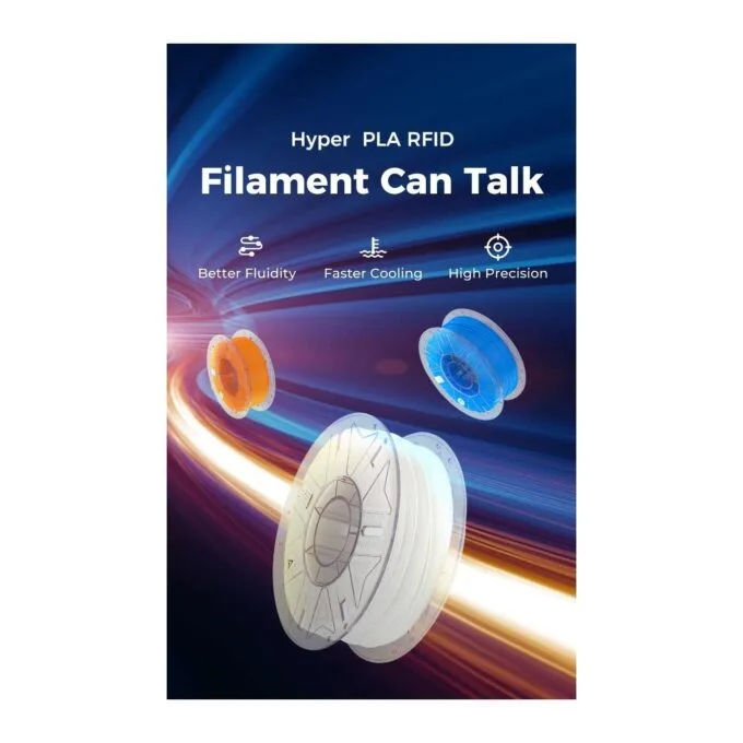 Creality Hyper PLA RFID Black - 3301010406 - Fast Printing Filament with CFS tag 1kg 1.75 — image 2