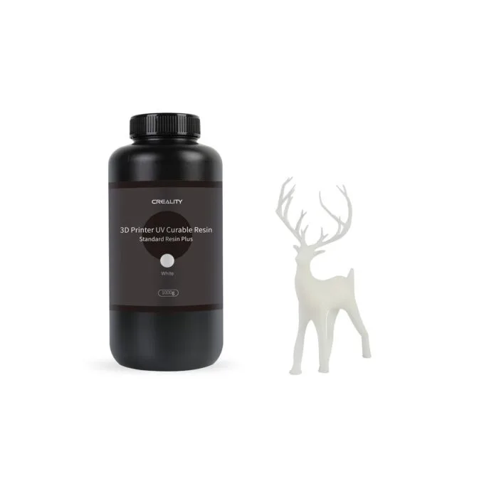 CREALITY Resin Plus White - 3302020085 - 1kg Standard Rigid Resin Plus for 3D Printers — image 1