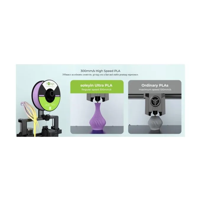 Creality Soleyin Ultra PLA 1 kg Spool 1.75 mm - Matte Gray — image 7