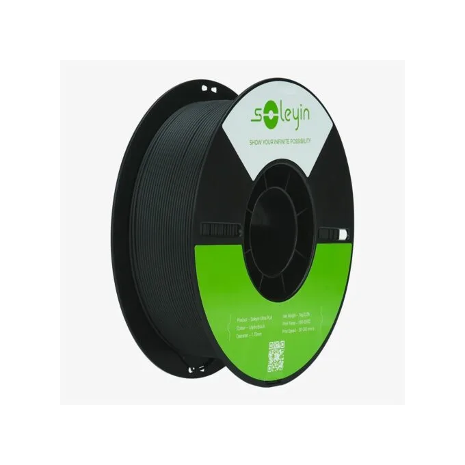 Creality Soleyin Ultra PLA Filament Matte Black - 1 kg Spool - 1.75 mm — image 1