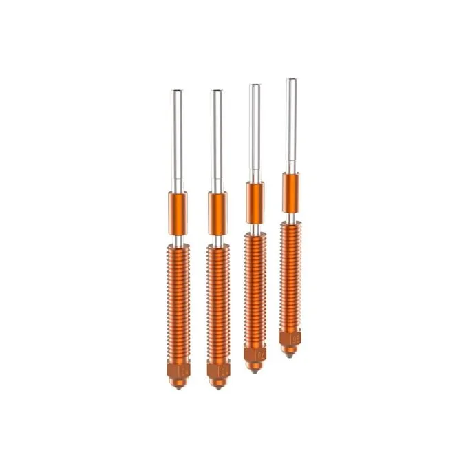 Creality Unicorn K2P Quick-Swap 4x Nozzle Kit for K2 Plus - K2P - 0.4/0.6/0.8 mm Tips — image 1