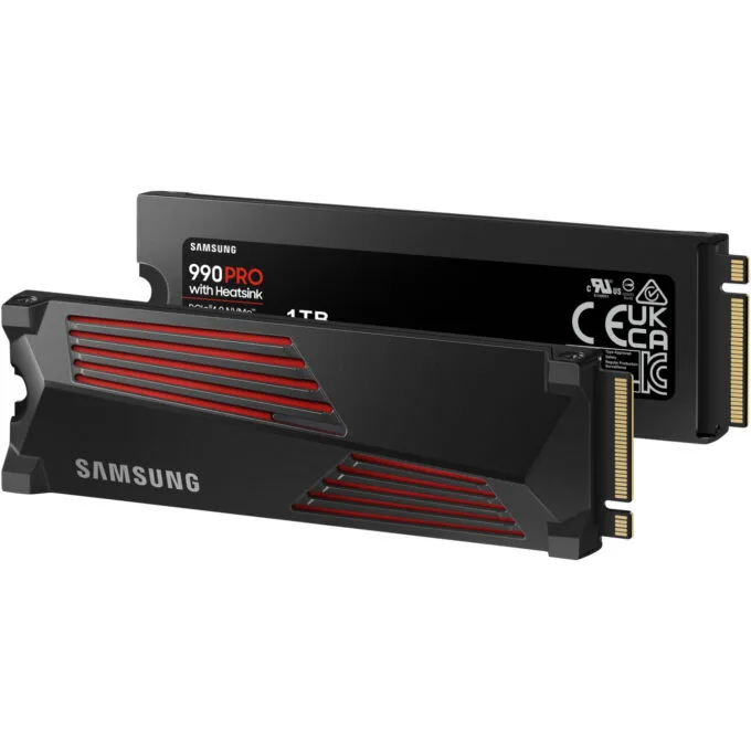 Samsung 990 PRO Heatsink 1TB M.2 NVMe SSD - PCIe 4.0 x4 7450 MB/s - MZ-V9P1T0CW — image 5