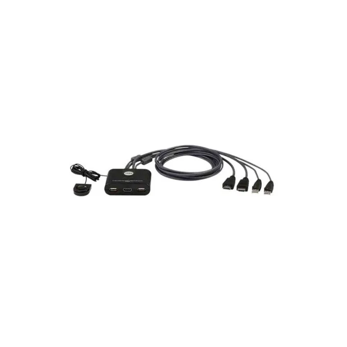 CS22HF 2-PORT USB FHD HDMI KVM SWITCH W REMOTE PORT, ATEN — image 1