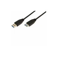 CU0041 1m USB3.0 A-A M F BLK CABLE LOGILINK