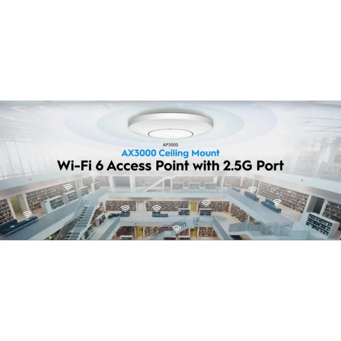 Cudy Access Point - AP3000_P - Ceiling AX3000 Dual Band 2.5G Wi-Fi 6 Injector — image 6