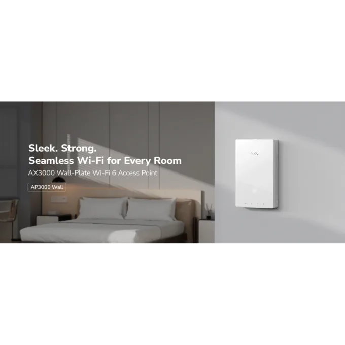 Cudy Access Point Wall-Plate - AX3000 - Dual Band Wi-Fi 6 AP3000 — image 1