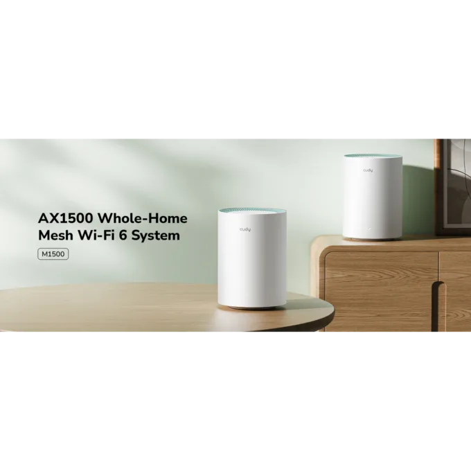 Cudy M1500 1.0 AX1500 Dual-Band Gigabit Mesh Wi-Fi 6 System 2-Pack — image 2