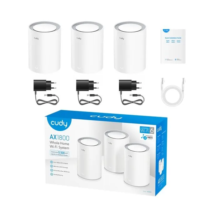 Cudy M1800 AX1800 Dual-Band Mesh Wi-Fi 6 3-Pack — image 4