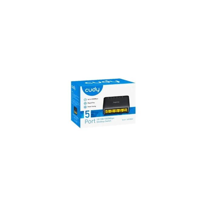 Cudy Switch Gigabit Ethernet 5-Ports Desktop GS105D with UK Plug — image 3