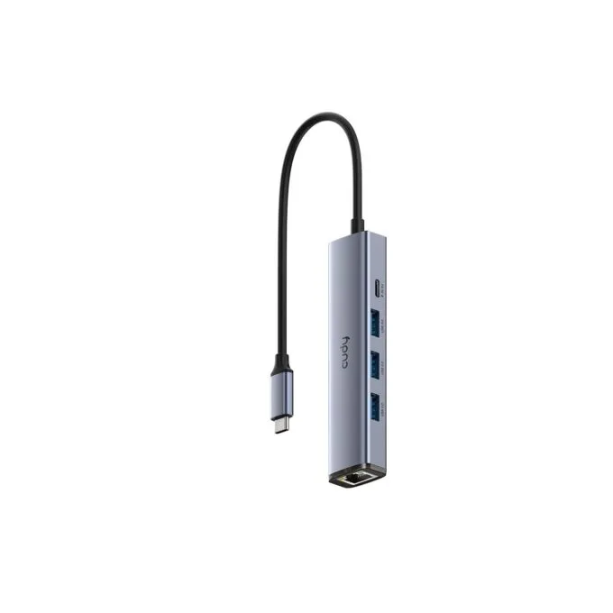 Cudy UH605 USB-C Hub - 1x Gigabit LAN 3x USB-A 1x USB-C Power — image 1