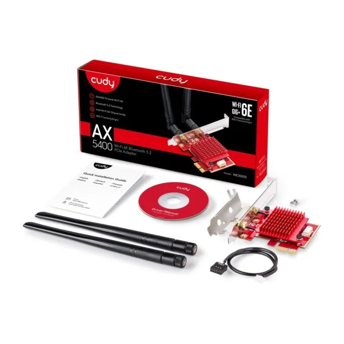 Cudy Wi-Fi 6E PCI Express Adapter - AX5400 - Wi-Fi 6E PCI Express Adapter — image 4