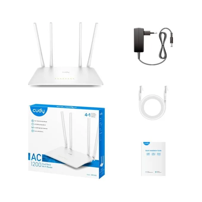 Cudy WR1200 2.0 AC1200 Dual-Band Wi-Fi 5 Router - 867 Mbps — image 5