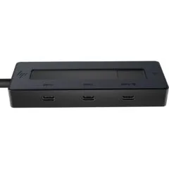 D HP 4K USB-C Multiport Hub - P - Black - HDMI 4K, USB-C/USB-A, Ethernet
