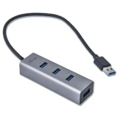 D I-TEC USB 3.0 4-Port Hub - Metal