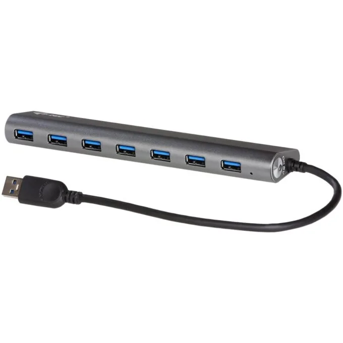 D I-TEC USB 3.0 7-Port HUB ALU - Aluminum USB-A Hub — image 1