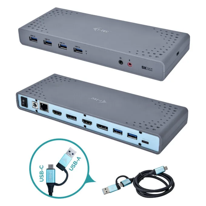 D I-Tec USB 3.0 USB-C 5K Universal Dual Docking Station — image 1
