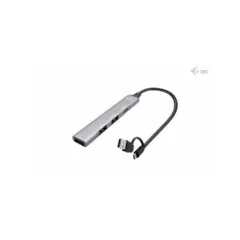 D I-TEC USB-A USB-C 4-Port Hub - Compact USB-C & USB-A Hub
