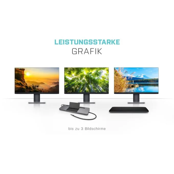 D I-TEC USB-C 3XLCD DOCK W PD85W - USB-C Dock with 85W PD, supports up to 3 displays — image 3