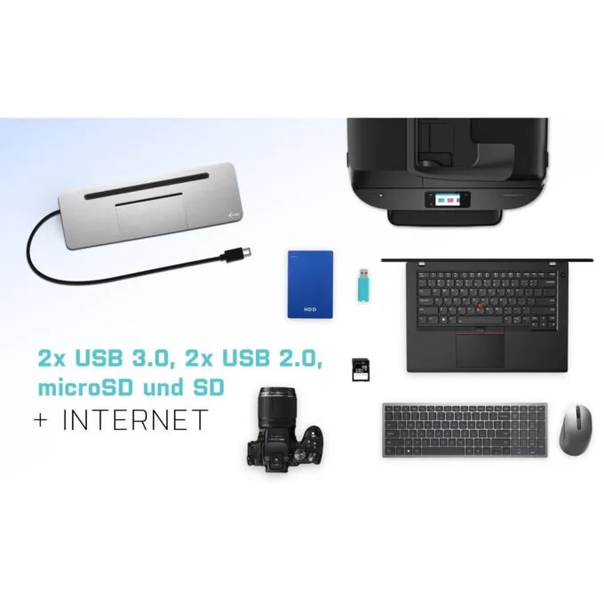 D I-TEC USB-C 3XLCD DOCK W PD85W - USB-C Dock with 85W PD, supports up to 3 displays — image 4