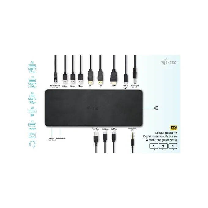 D I-TEC USB-C Gen2 Thunderbolt 3 Docking Station - TB3 Dock — image 6