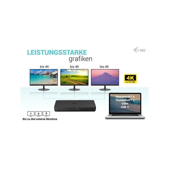 D I-TEC USB-C Gen2 Thunderbolt 3 Docking Station - TB3 Dock — image 9