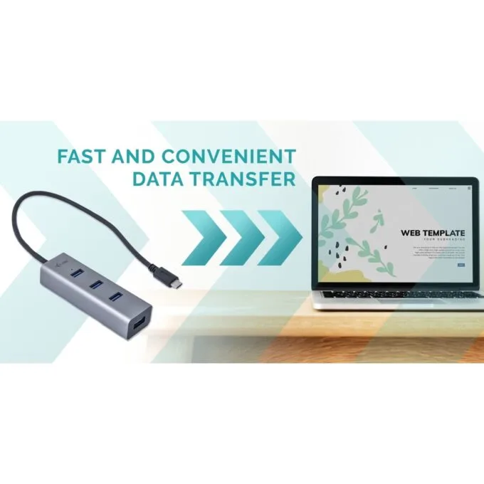 D I-TEC USB-C METAL 4-PORT HUB - USB-C Upstream, Aluminum Body — image 10