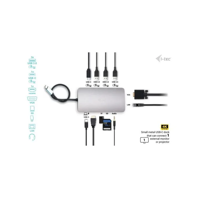 D I-TEC USB-C NANO DOCK HDMI VGA - Compact Dock — image 11