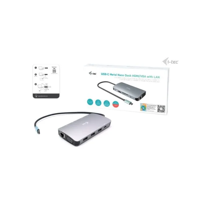D I-TEC USB-C NANO DOCK HDMI VGA - Compact Dock — image 12