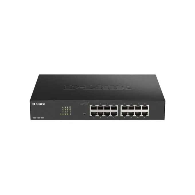 D-Link 16P Switch - DGS-1100-16V2 - 16-Port Gigabit Smart Rack-Mount — image 1