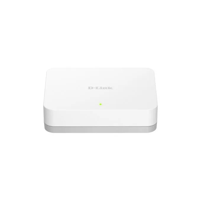 D-Link 5-Port Gigabit Easy Desktop Switch - Unmanaged, White, 10/100/1000 Mbps, Fanless — image 1